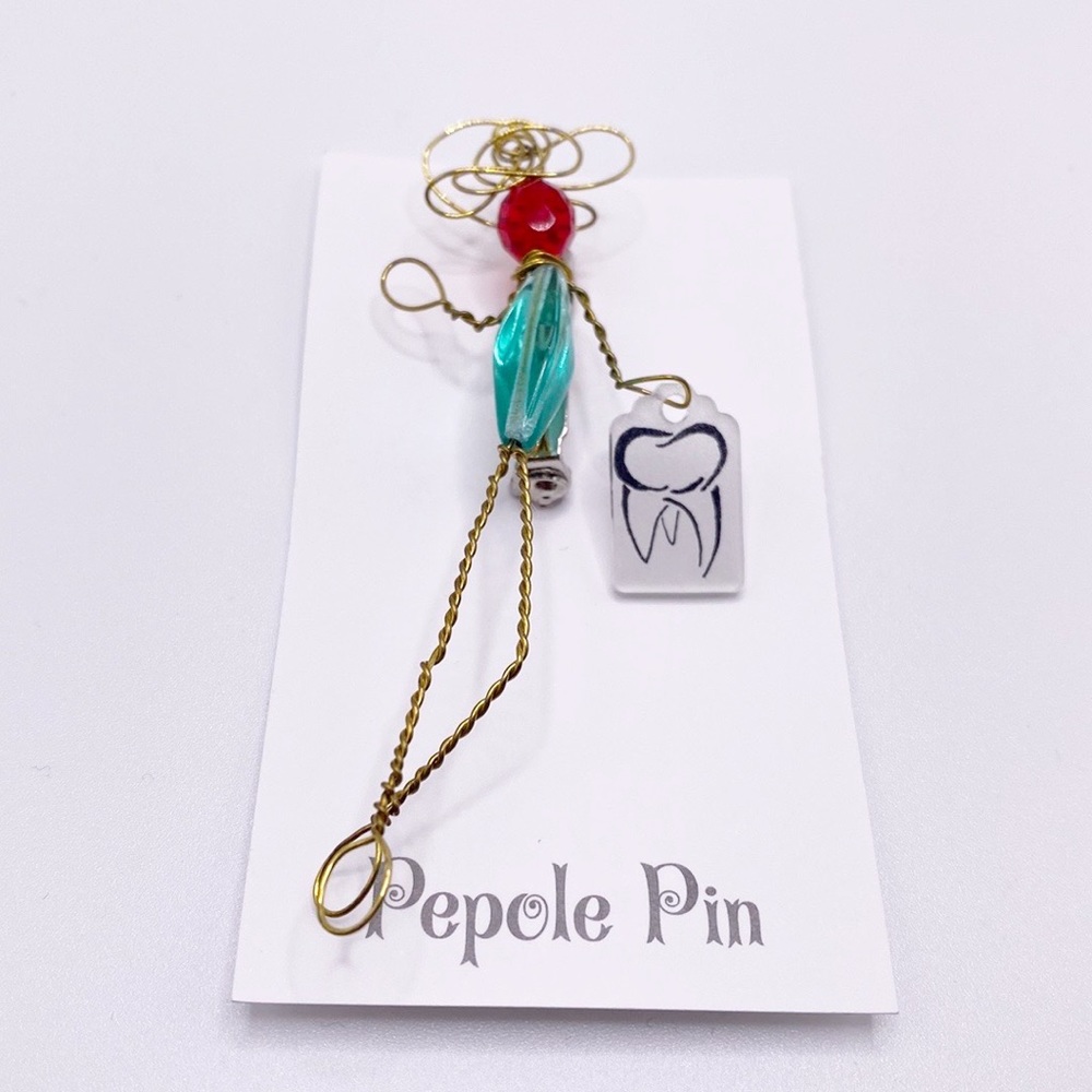 Unique Creations Whimsical People Pin Brooch Stick Pin Colorful Jewelry WireNWOT